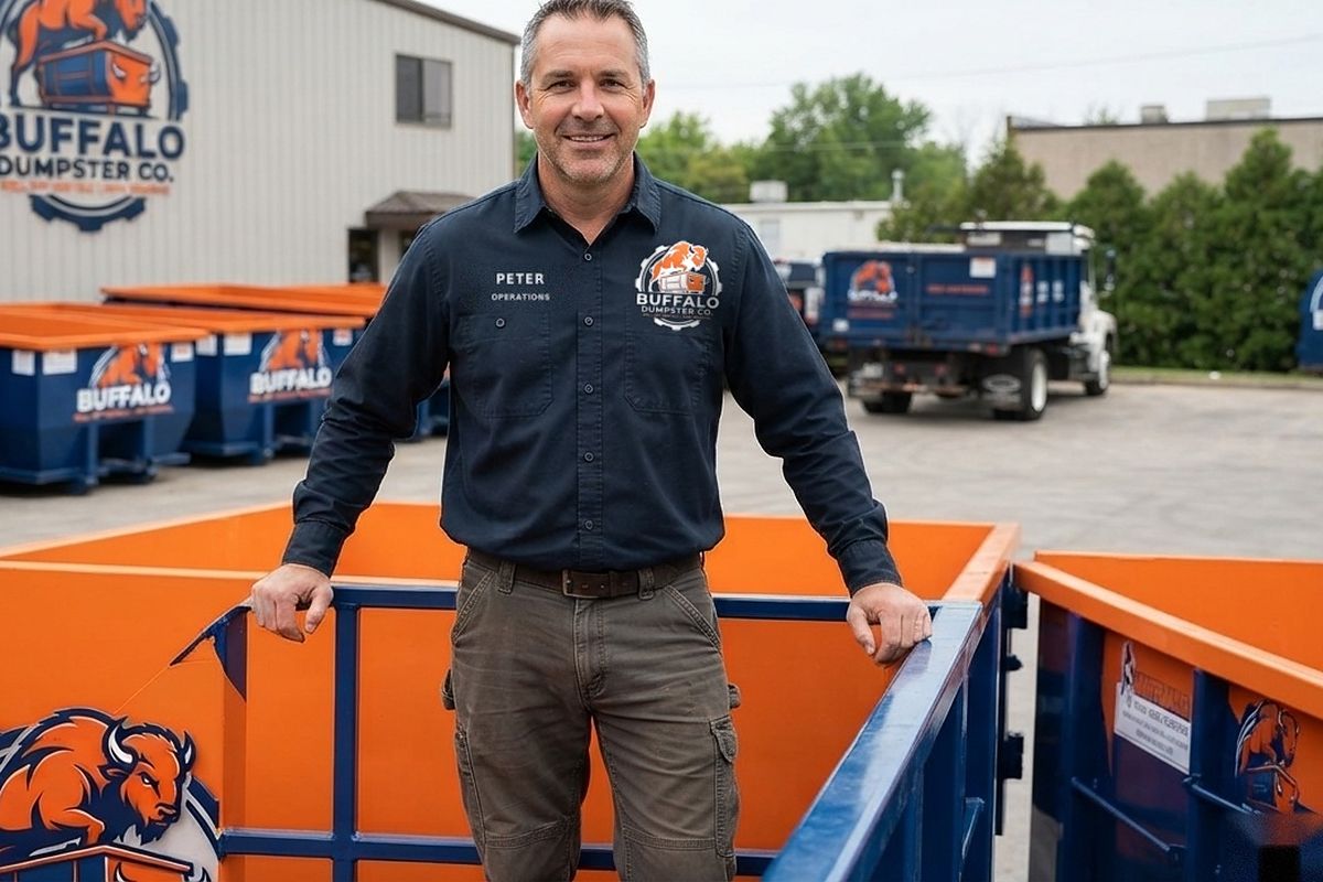 40 Yard roll-off dumpster from Buffalo Dumpster Co.